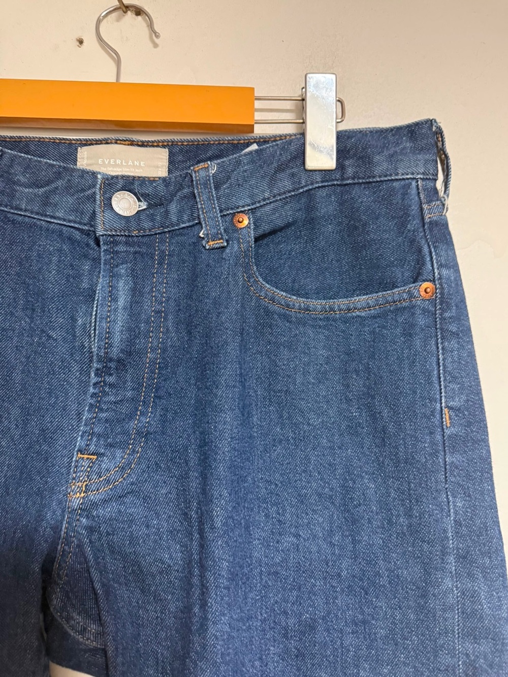 Everlane The Selvedge Slim Fit Jean Organic Cotton Dark Wash 33x32 - Picture 6 of 7